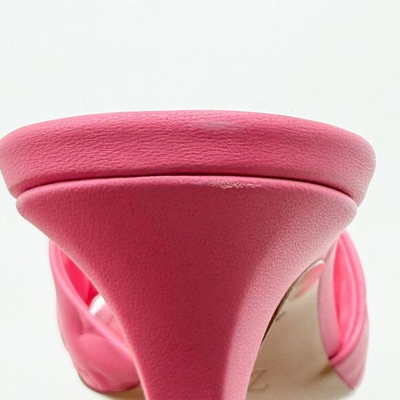 Louis Vuitton Revival Mule Heel Sandals Pink Monogram Embossed Leather EU 40 - Picture 10 of 15